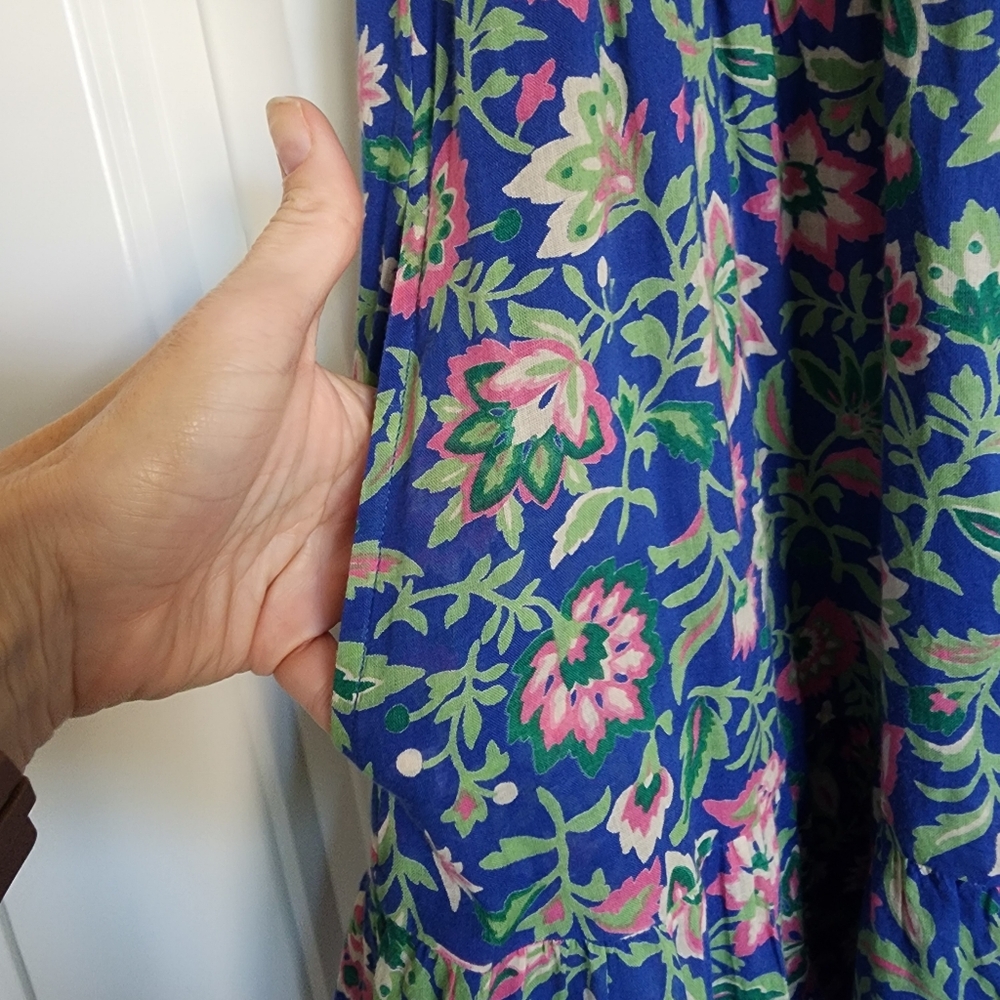 Banjanan Artemis Floral Dress Blue Medium - Picture 5 of 14